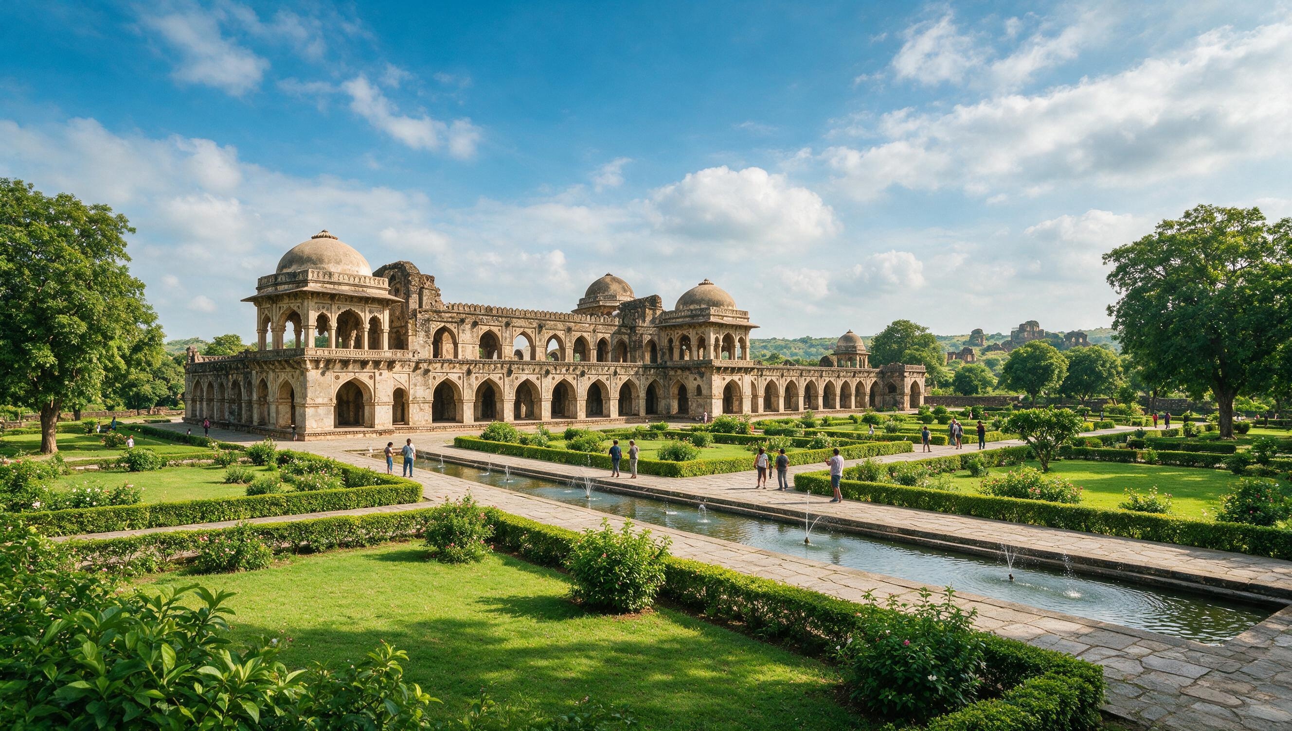 Jahaz Mahal at Mandu, a stunning Afghan architectural marvel